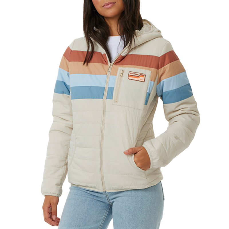 Load image into Gallery viewer, Rip Curl Women&#39;s Anti-Series Revival Hooded Zip Jacket
