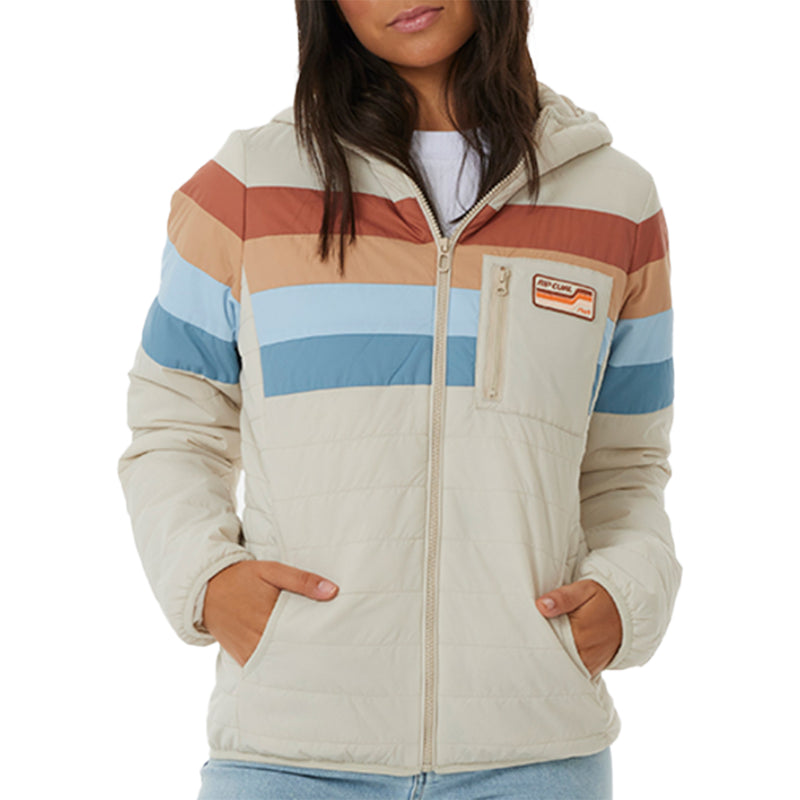 Load image into Gallery viewer, Rip Curl Women&#39;s Anti-Series Revival Hooded Zip Jacket
