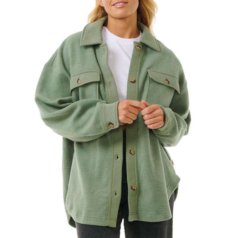 Load image into Gallery viewer, Rip Curl Women&#39;s High Tide Fleece Shacket Jacket
