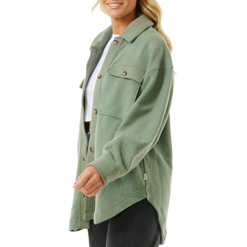 Load image into Gallery viewer, Rip Curl Women&#39;s High Tide Fleece Shacket Jacket
