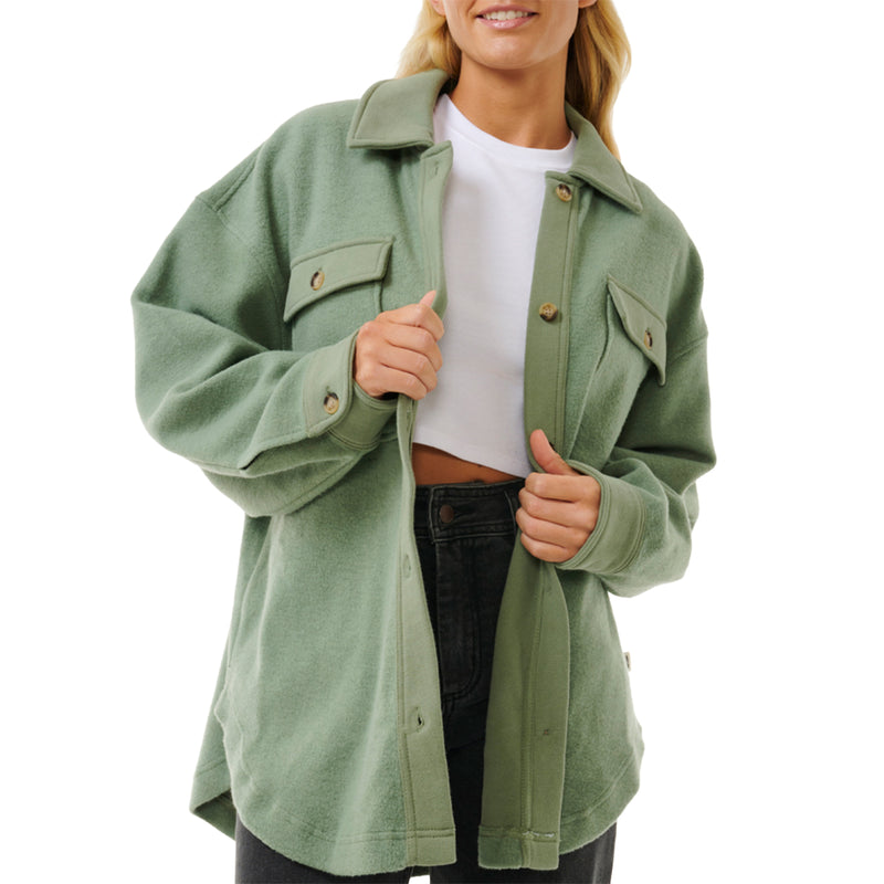 Load image into Gallery viewer, Rip Curl Women&#39;s High Tide Fleece Shacket Jacket
