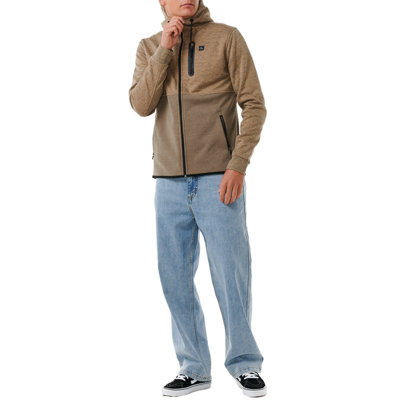 Load image into Gallery viewer, Rip Curl Departed Anti-Series Fleece Zip Hooded Jacket
