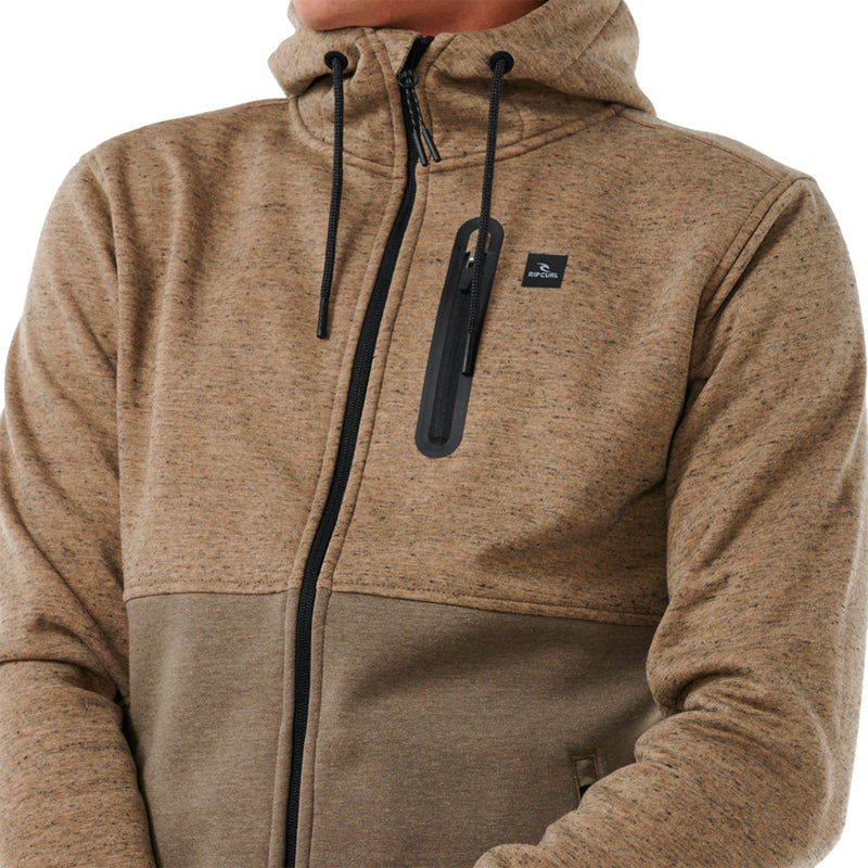 Load image into Gallery viewer, Rip Curl Departed Anti-Series Fleece Zip Hooded Jacket
