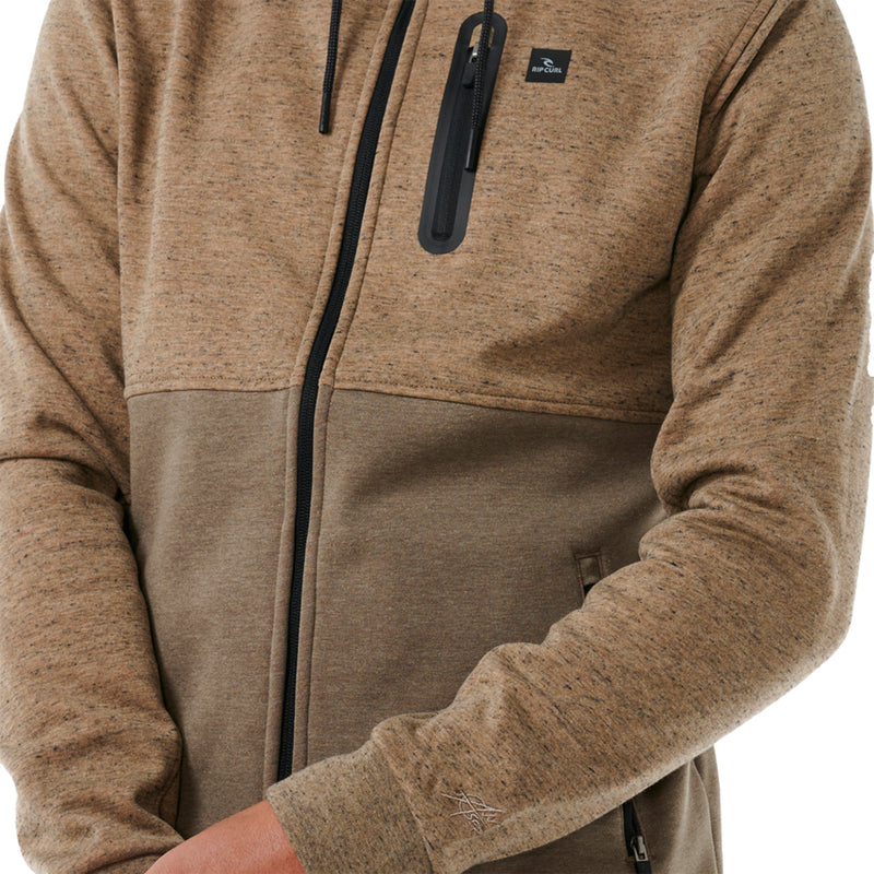 Load image into Gallery viewer, Rip Curl Departed Anti-Series Fleece Zip Hooded Jacket
