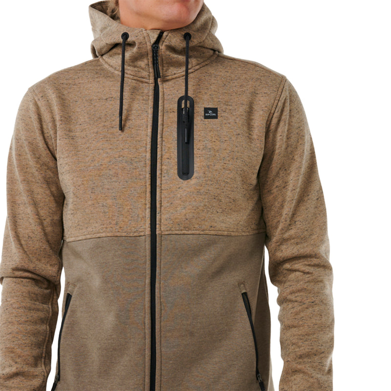 Load image into Gallery viewer, Rip Curl Departed Anti-Series Fleece Zip Hooded Jacket
