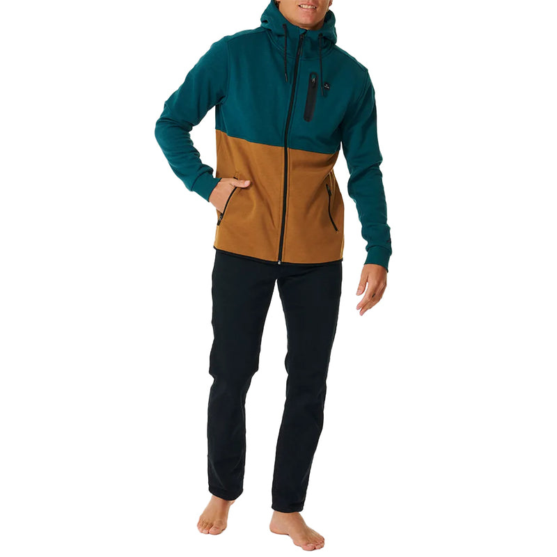 Load image into Gallery viewer, Rip Curl Departed Anti-Series Fleece Zip Hooded Jacket
