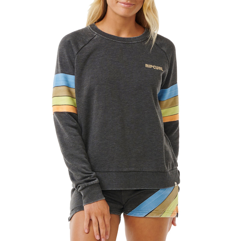 Load image into Gallery viewer, Rip Curl Women&#39;s High Tide Surf Raglan Crew Sweatshirt
