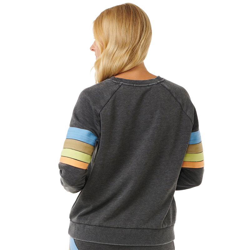 Load image into Gallery viewer, Rip Curl Women&#39;s High Tide Surf Raglan Crew Sweatshirt
