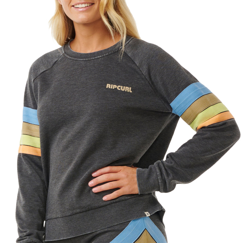 Load image into Gallery viewer, Rip Curl Women&#39;s High Tide Surf Raglan Crew Sweatshirt
