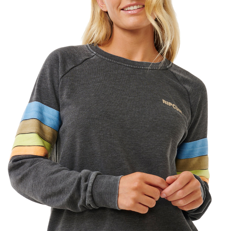 Load image into Gallery viewer, Rip Curl Women&#39;s High Tide Surf Raglan Crew Sweatshirt
