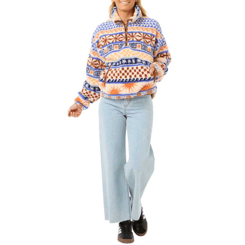 Load image into Gallery viewer, Rip Curl Women&#39;s San Carlos Half-Zip Polar Fleece Pullover Sweatshirt
