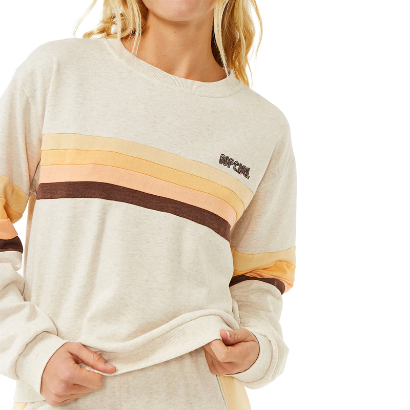 Load image into Gallery viewer, Rip Curl Women&#39;s Surf Revival Panelled Crew Sweatshirt
