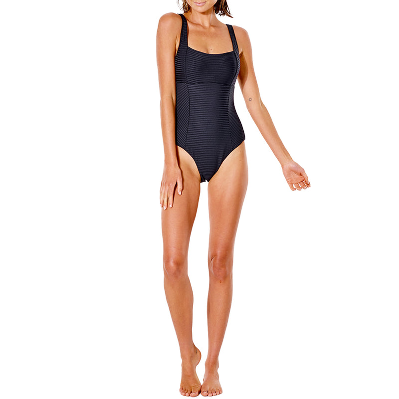 Load image into Gallery viewer, Rip Curl Women&#39;s Premium Surf D-DD Full Coverage One-Piece Swimsuit - Black
