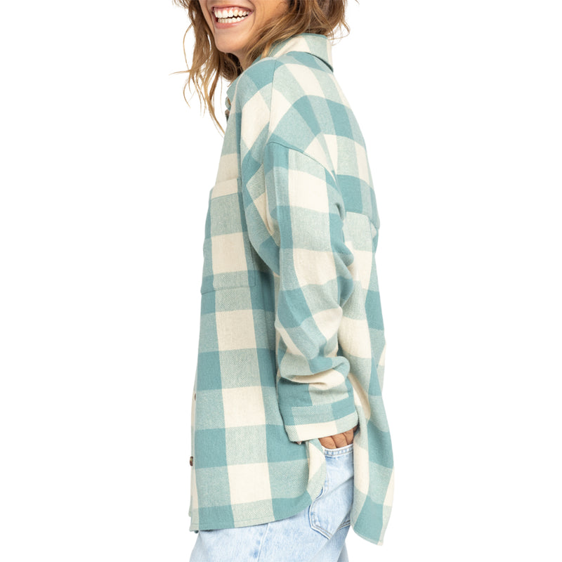 Load image into Gallery viewer, Roxy Women&#39;s Lets Get Away Long Sleeve Button-Up Shirt
