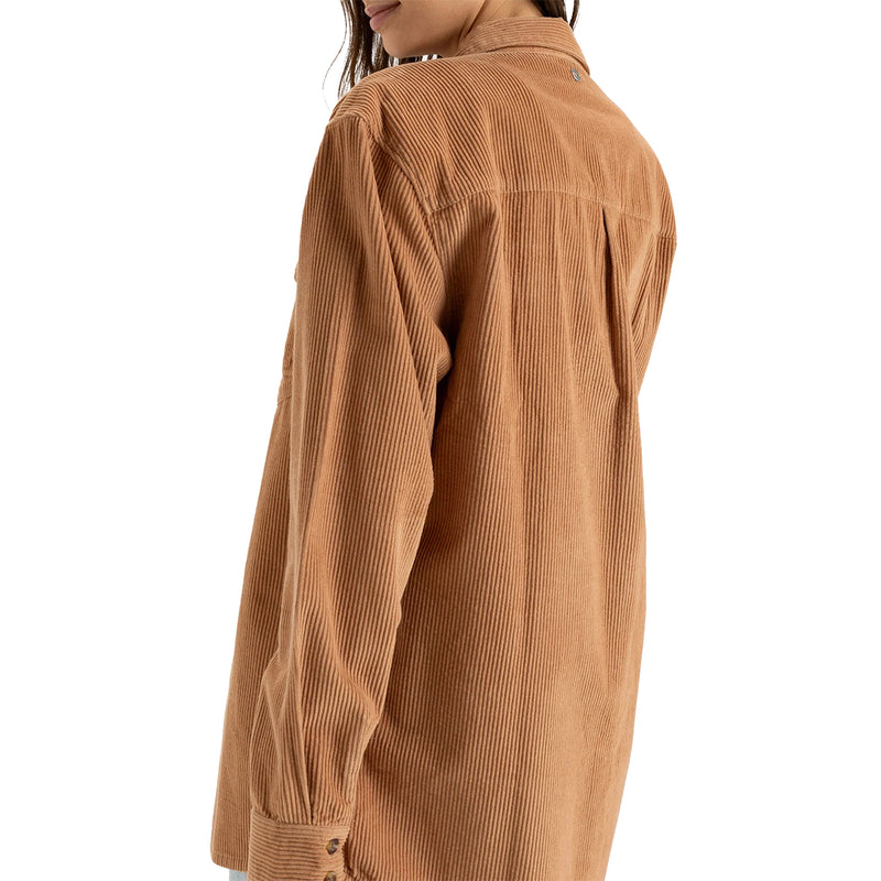 Load image into Gallery viewer, Roxy Let It Go Corduroy Long Sleeve Button-Up Shirt
