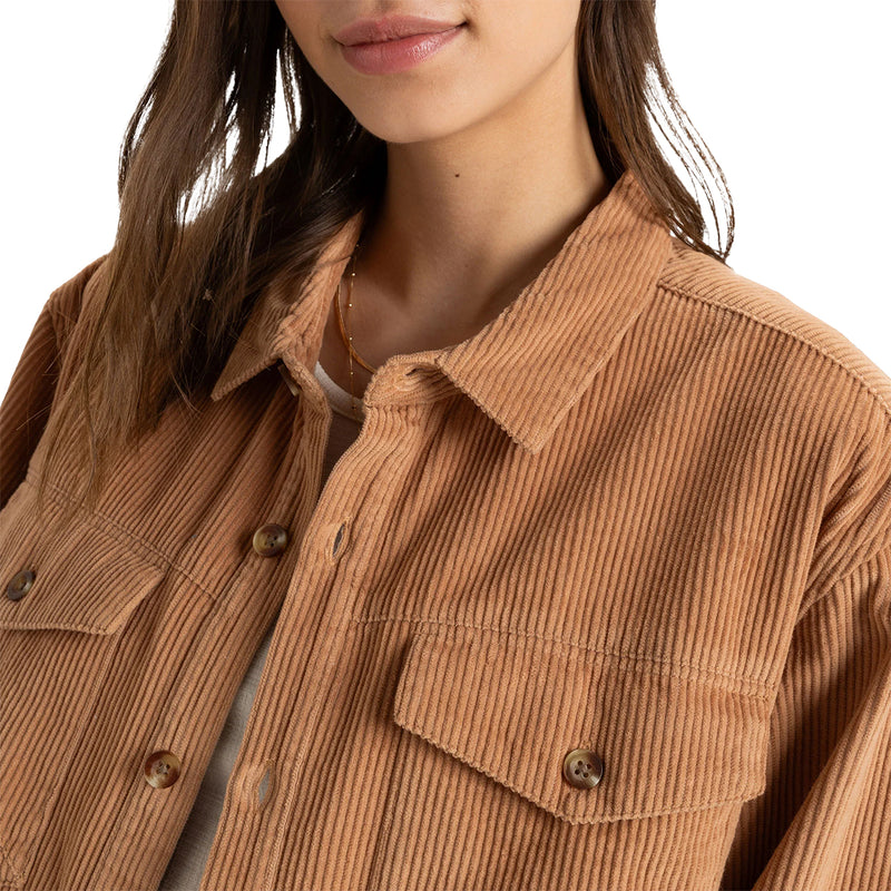 Load image into Gallery viewer, Roxy Let It Go Corduroy Long Sleeve Button-Up Shirt
