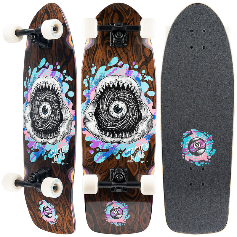 Load image into Gallery viewer, Sector 9 Fat Wave Fossil 30&quot; Skateboard Complete
