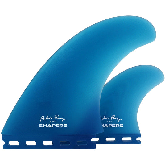 Shapers Asher Pacey Futures Compatible Twin + 1 Fin Set - 5.59"