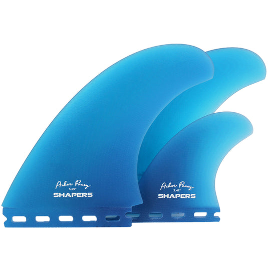 Shapers Asher Pacey Futures Compatible Twin + 1 Fin Set - 5.59"