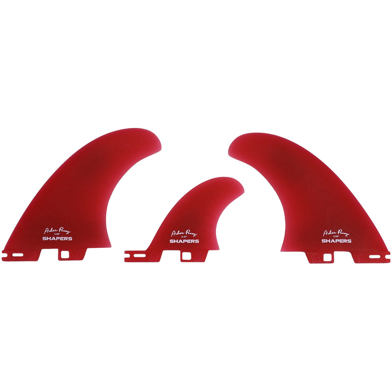 Load image into Gallery viewer, Shapers Asher Pacey FCS II Compatible Twin + 1 Fin Set - 5.59&quot;
