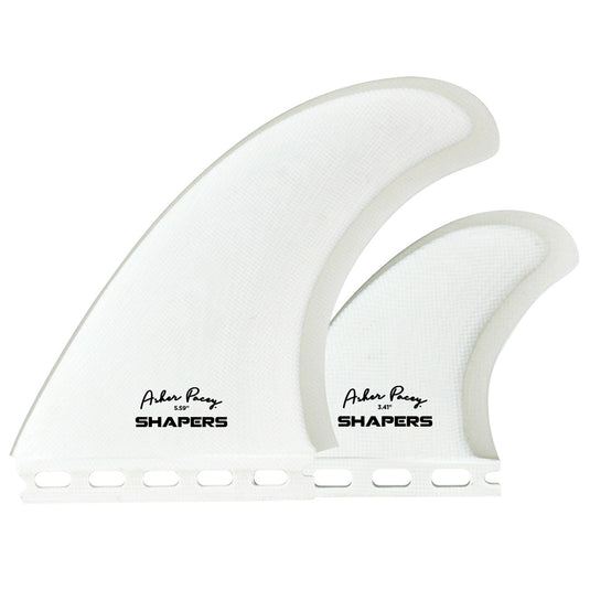 Shapers Asher Pacey Futures Compatible Twin + 1 Fin Set - 5.59"