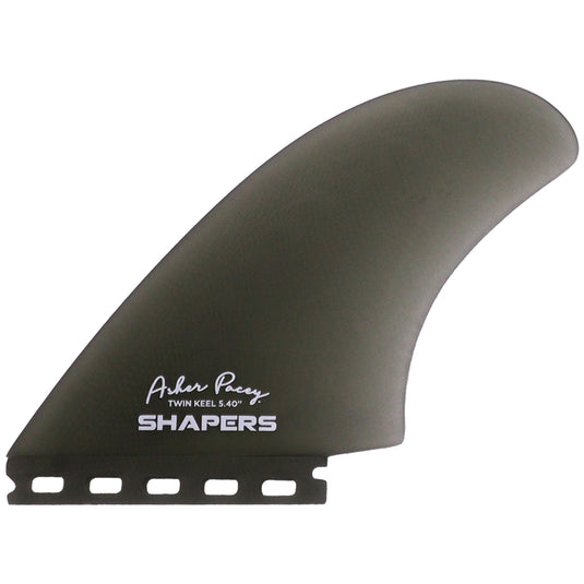 Shapers Asher Pacey Futures Compatible Twin Keel Fin Set - 5.40"