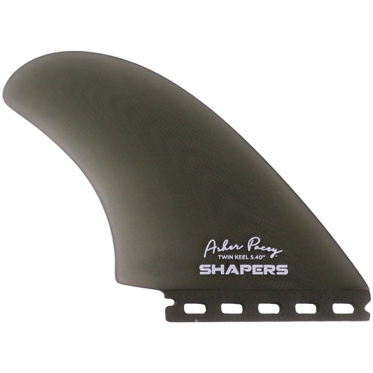 Shapers Asher Pacey Futures Compatible Twin Keel Fin Set - 5.40"