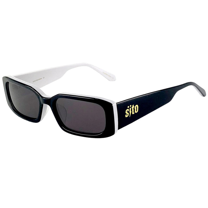 Load image into Gallery viewer, Sito Electro Vision Polarized Sunglasses - Black White/Iron Grey
