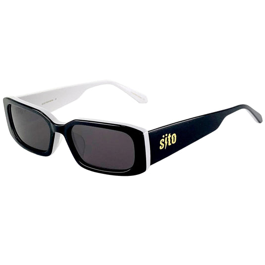 Sito Electro Vision Polarized Sunglasses - Black White/Iron Grey