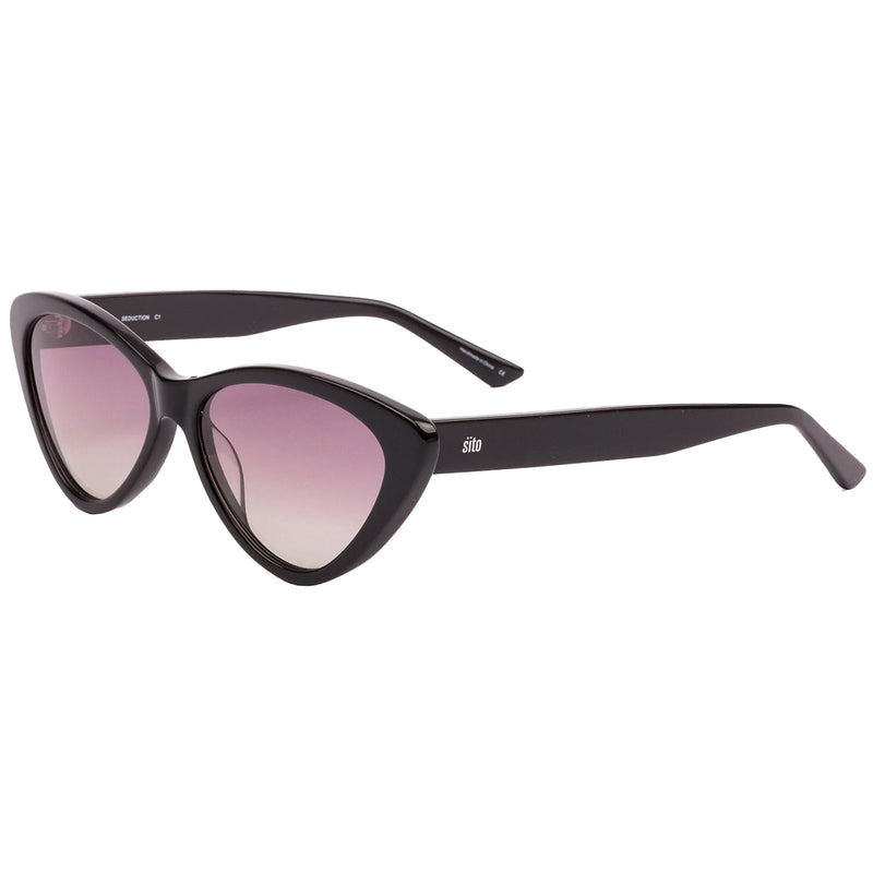 Load image into Gallery viewer, Sito Women&#39;s Seduction Polarized Sunglasses - Black/Quartz Gradient
