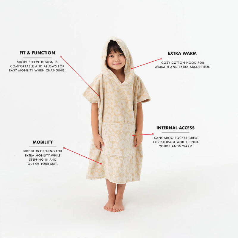 Load image into Gallery viewer, Slowtide Youth Ginny Hooded Changing Poncho
