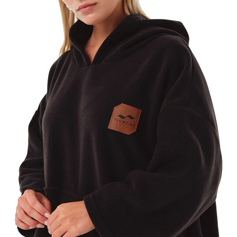 Load image into Gallery viewer, Slowtide Everyday Chilling Fleece Hooded Changing Poncho
