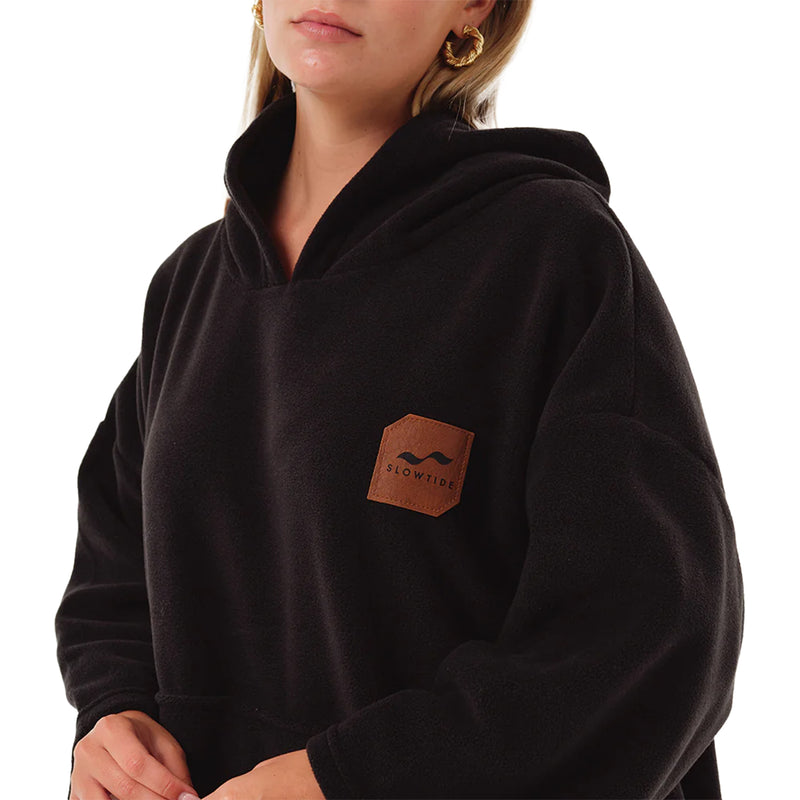 Load image into Gallery viewer, Slowtide Everyday Chilling Fleece Hooded Changing Poncho
