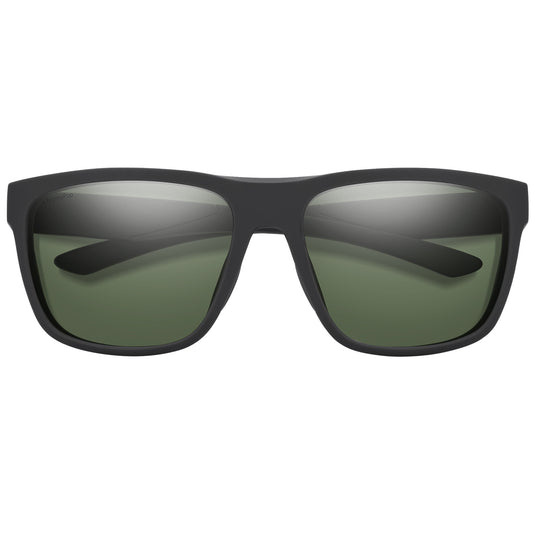 Smith Barra Polarized Sunglasses - Matte Black/ChromaPop Gray Green