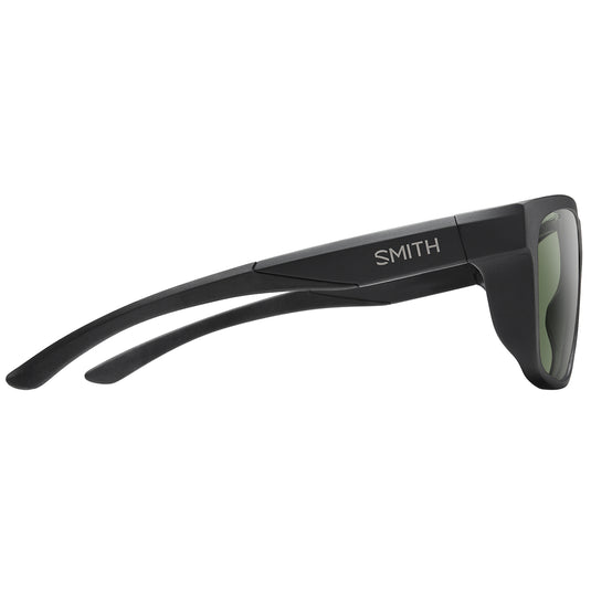 Smith Barra Polarized Sunglasses - Matte Black/ChromaPop Gray Green