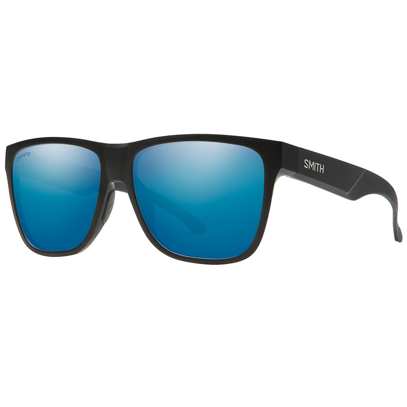 Load image into Gallery viewer, Smith Lowdown XL 2 Polarized Sunglasses - Matte Black/ChromaPop Blue Mirror
