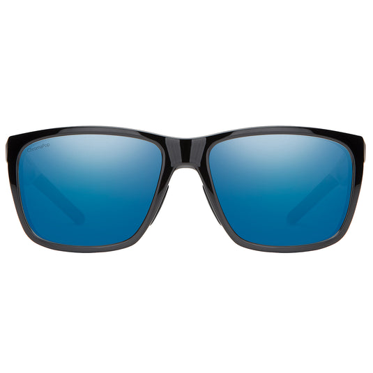 Smith Longfin Polarized Sunglasses - Black/ChromaPop Blue Mirror