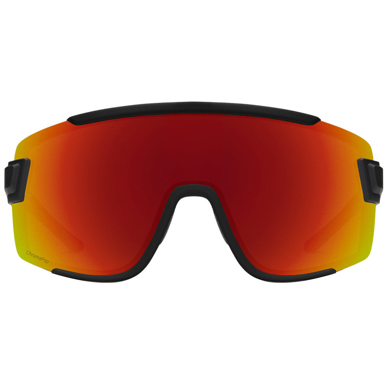 Load image into Gallery viewer, Smith Wildcat Sunglasses - Matte Black/ChromaPop Red Mirror
