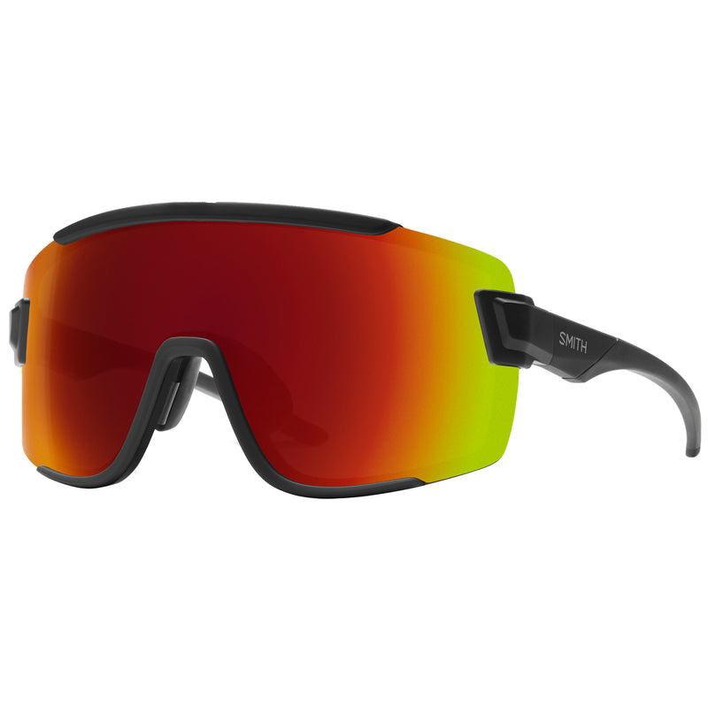 Load image into Gallery viewer, Smith Wildcat Sunglasses - Matte Black/ChromaPop Red Mirror
