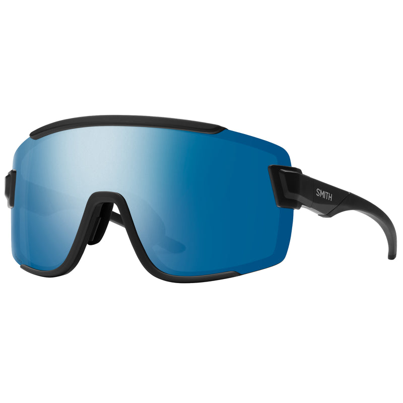 Load image into Gallery viewer, Smith Wildcat Polarized Sunglasses - Matte Black/ChromaPop Blue Mirror
