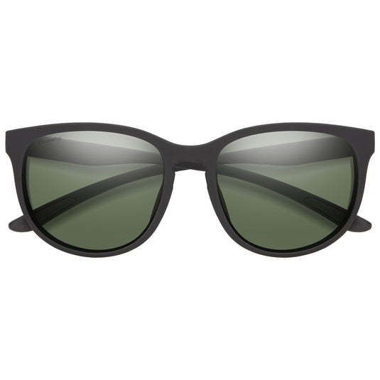 Smith Lake Shasta Polarized Sunglasses - Matte Black/ChromaPop Gray Green