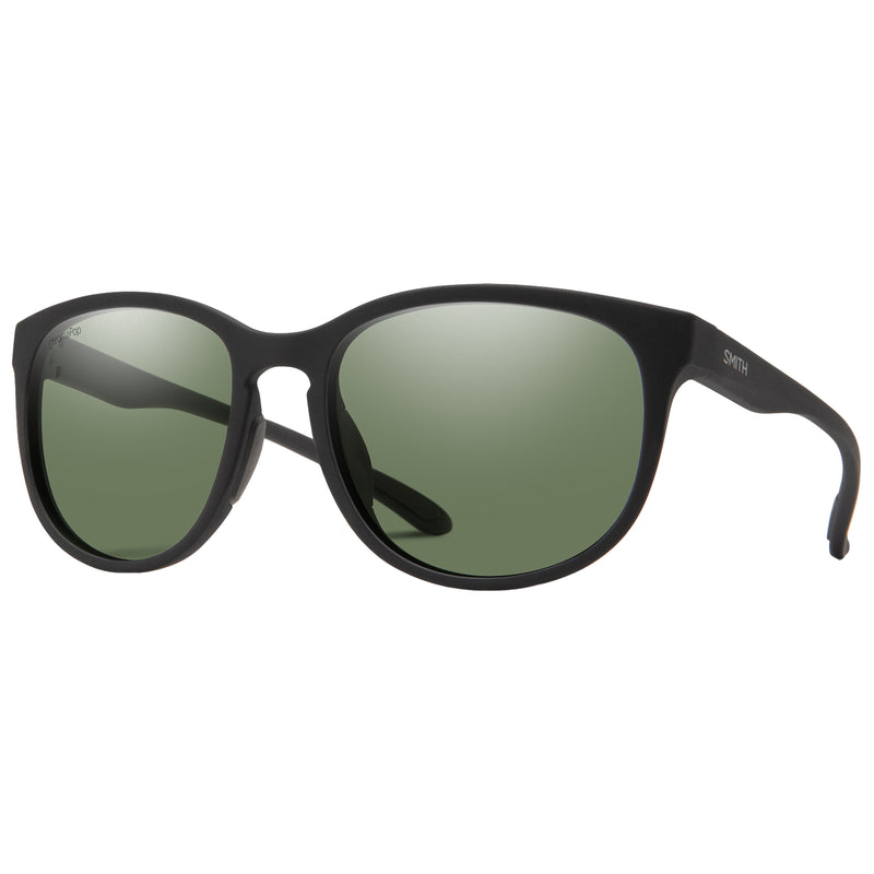 Load image into Gallery viewer, Smith Lake Shasta Polarized Sunglasses - Matte Black/ChromaPop Gray Green
