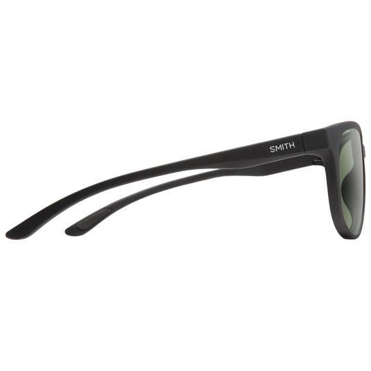 Smith Lake Shasta Polarized Sunglasses - Matte Black/ChromaPop Gray Green