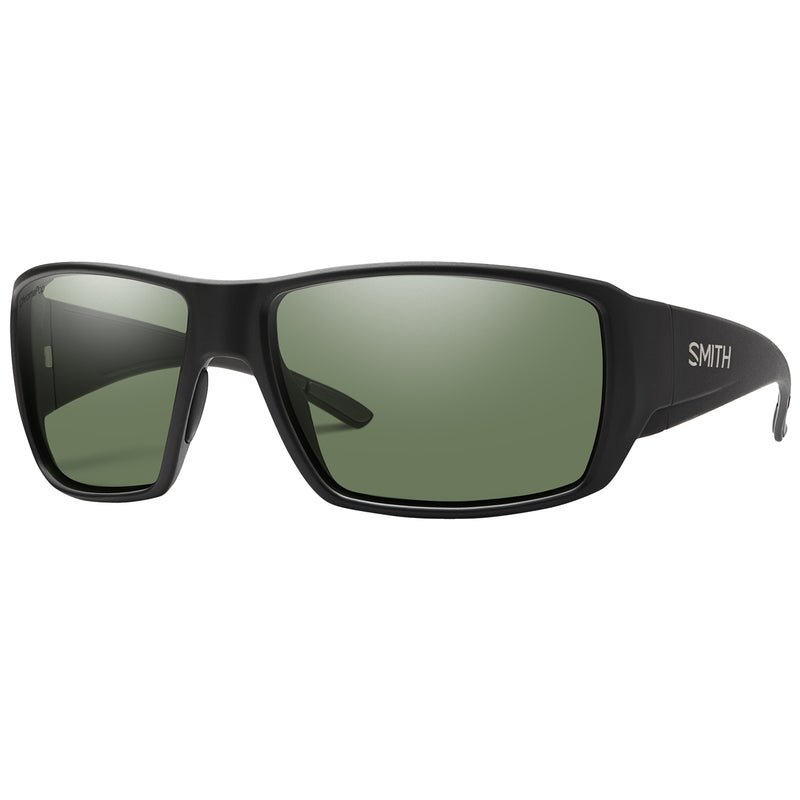 Load image into Gallery viewer, Smith Guide&#39;s Choice Polarized Sunglasses - Matte Black/ChromaPop Gray Green
