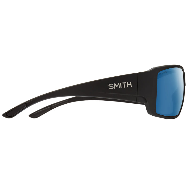 Load image into Gallery viewer, Smith Guide&#39;s Choice Polarized Sunglasses - Matte Black/ChromaPop Blue Mirror
