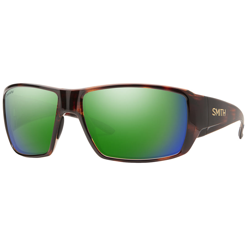 Load image into Gallery viewer, Smith Guide&#39;s Choice Polarized Sunglasses - Tortoise/ChromaPop Green Mirror
