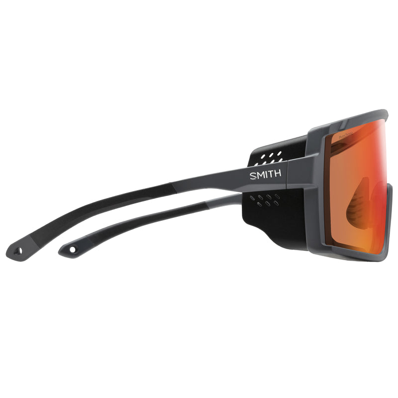 Load image into Gallery viewer, Smith Pursuit Sunglasses - Matte Slate/ChromaPop Glacier Photochromic Copper Red Mirror
