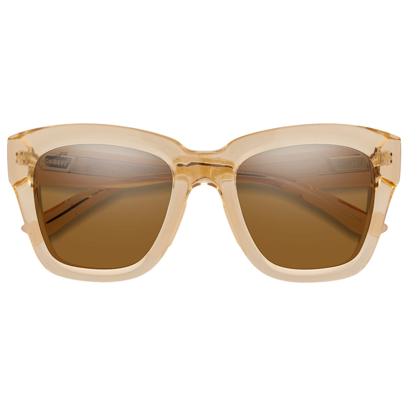 Load image into Gallery viewer, Smith Sway Polarized Sunglasses - Champagne Crystal/ChromaPop Brown
