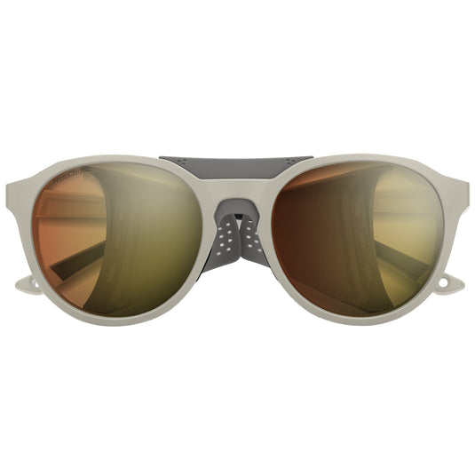 Smith Venture Sunglasses - Matte Bone/ChromaPop Glacier Photochromic Gold Mirror