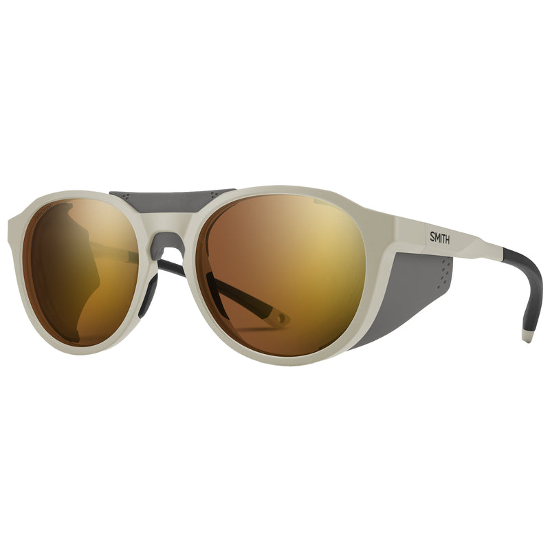 Load image into Gallery viewer, Smith Venture Sunglasses - Matte Bone/ChromaPop Glacier Photochromic Gold Mirror
